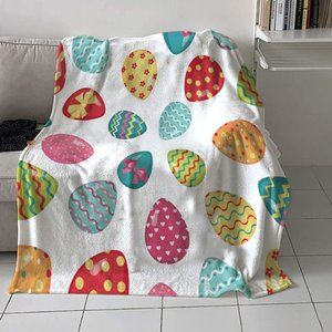Oversized Luxury Easter Throw Fleece Easter Blanket